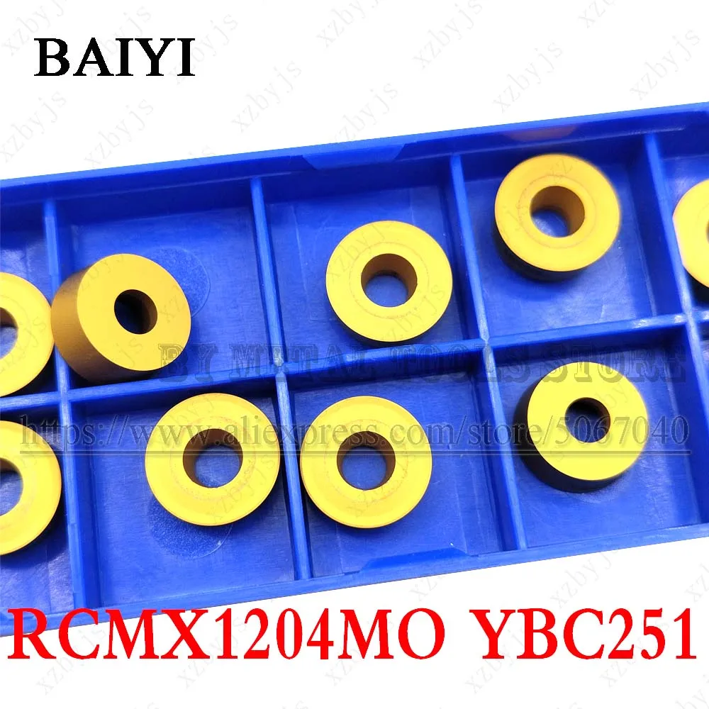10 шт. RCMX1204MO YBC251 RCMX 1204MO твердосплавные фрезерные Вставки токарный станок резец