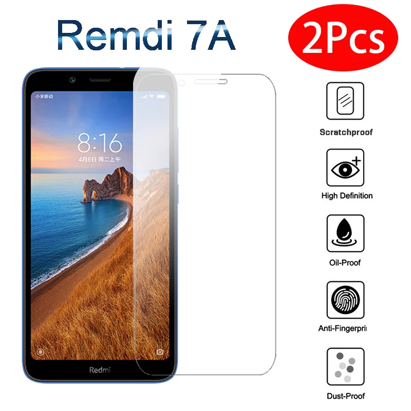 Закаленное стекло 2 шт./лот 9H для Xiaomi Redmi 7A защита экрана защитное redmi7a redmi7 a red mi7a