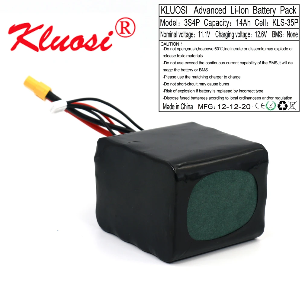 kluosi 3s4p 12v 14ah высокое ёмкость бла бес