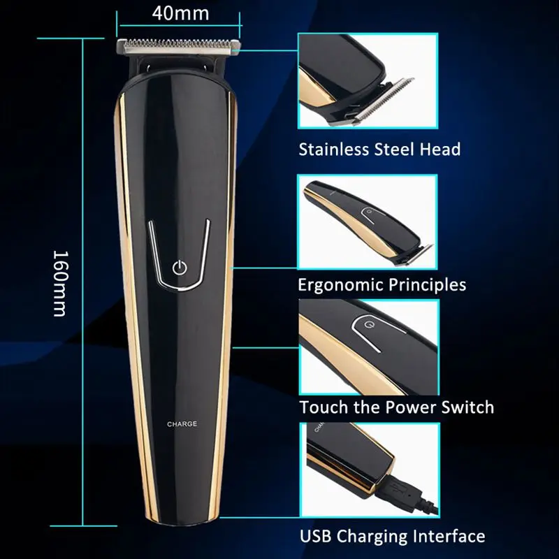 

Top Deals 5 In 1 Men Hair Clipper Electric trimmer for beard Razor Rechargeable Mustache Shaver Styling Tools EU Plug