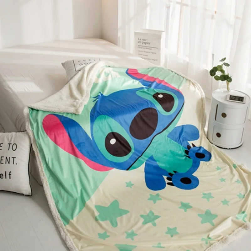 Disney мультфильм стежка флис зимние детские одеяла шерпа подложки на