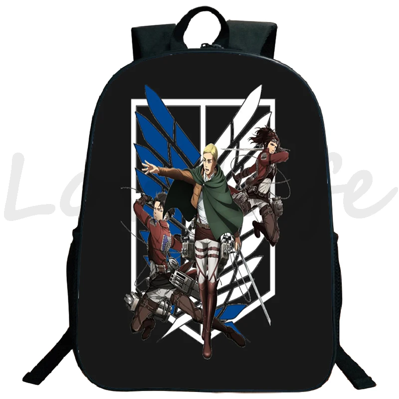 Сумка Attack On Рюкзак Титан школьная сумка в стиле аниме Bookbag для подростков ноутбук