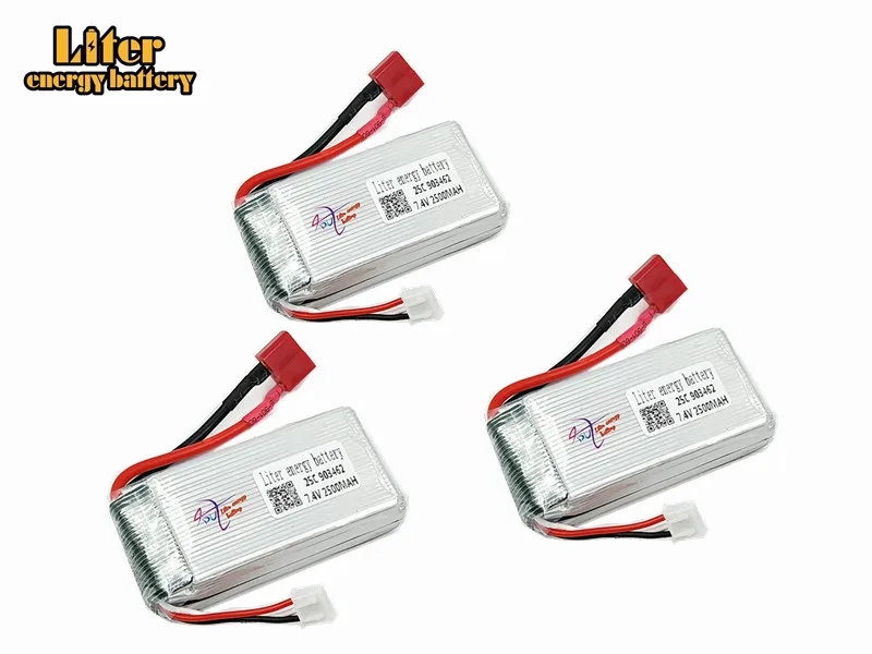 3 шт. 7 4 В 1600 мАч 25c Lipo аккумулятор для FT009 RC лодки speedboat 12428 батарея 2S 903462 JST SM KET T