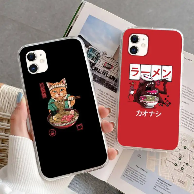 

F1 Great Ramen Wave Japan Phone Case For iphone 5s 6 7 8 11 12 plus xsmax xr pro mini se soft Transparent Cover Fundas Coque