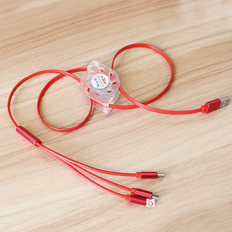 Red 3in1 Тип usb C кабель micro usb Micro USB Тип кабеля-c для Samsung Galaxy S8/S9+ плюс для iPhone Xr 5 X Зарядное устройство кабель зарядка для айфона кабель usb type c 1 м Быстрая зарядка USB C - Цвет: Red