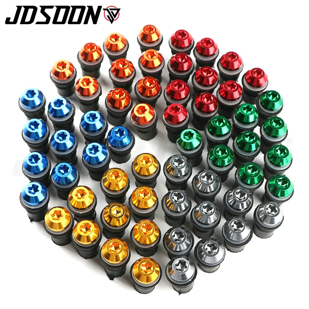 

10PCS 5MM Universal Motorcycle Bolts Screws Kit Windscreen Windshield Cafe Racer Motocross For Triumph speed triple1050