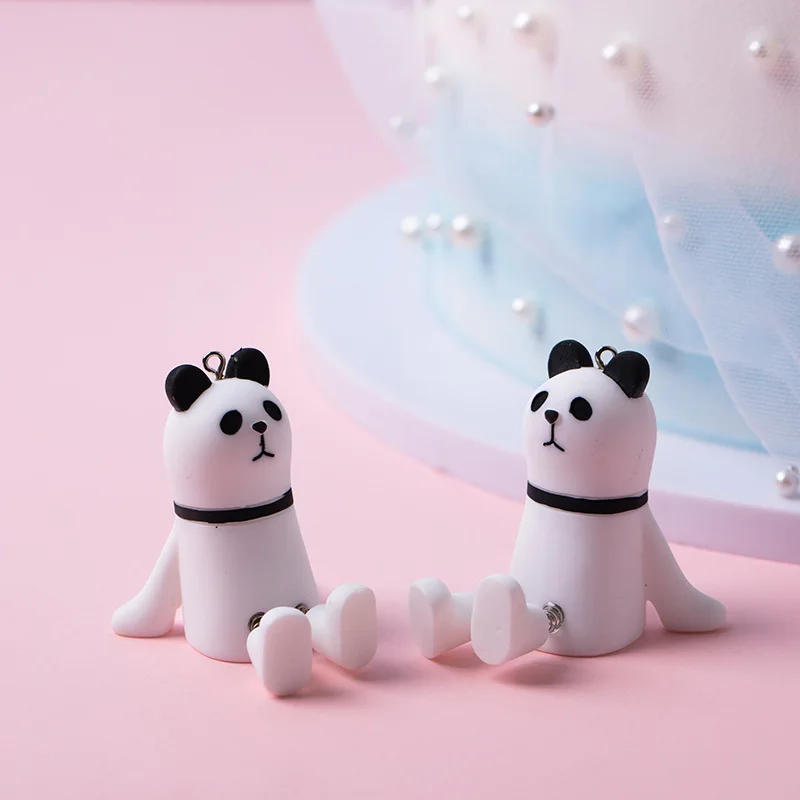 Мультяшная трясающая Панда Черный Белый медведь детский день рождения торт