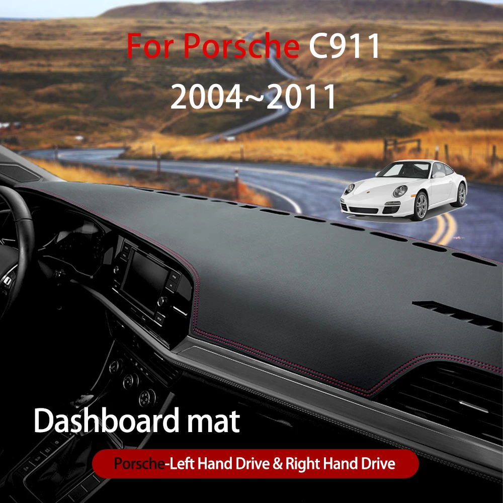 

for Porsche 911 2004~2011 Turbo Gts Anti-Slip Anti-Uv Mat Dashboard Cover Pad Shade Dashmat Protect Carpet Cushion Accessories