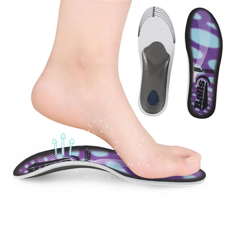 Эластичные дышащие дезодорирующие стельки для бега ног мужские и женские обуви