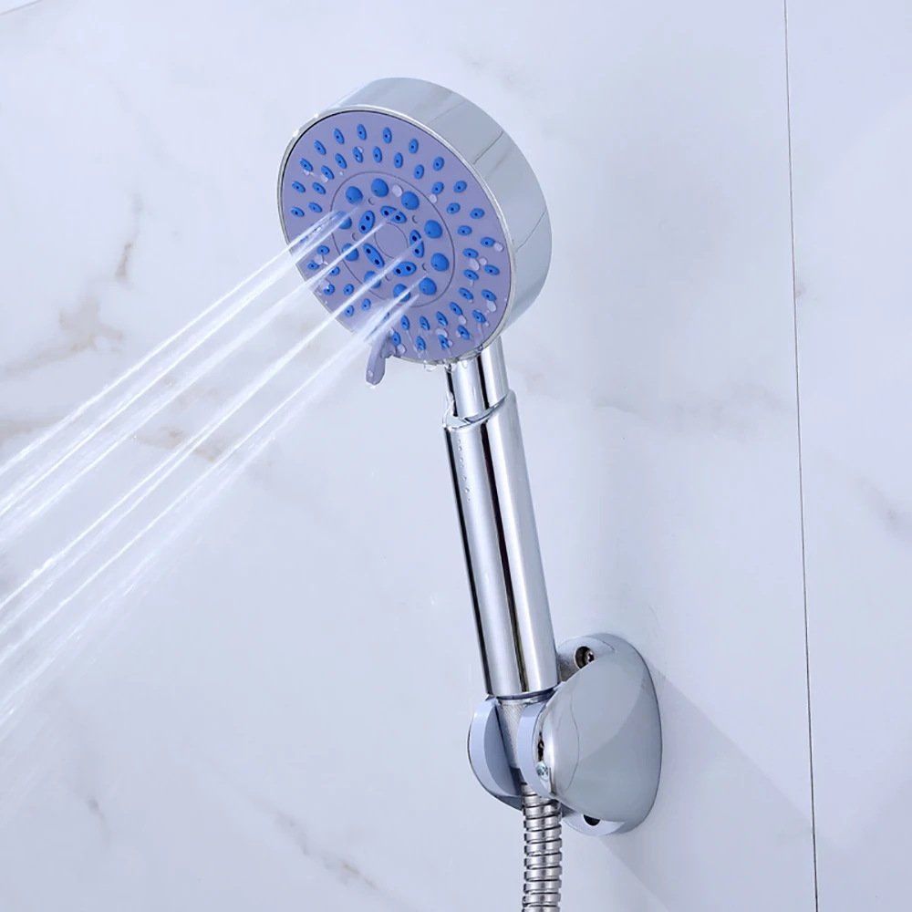 

Handheld Shower Head Portable For Showerhead Rainfall High Pressure Bath Accessory Chrome Douche Bathroom Products Fittings