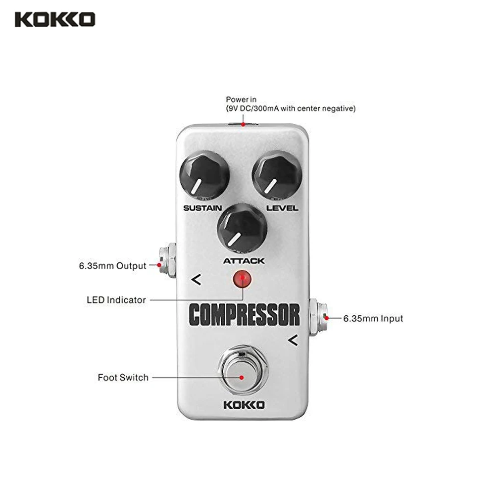 Мини компрессор KOKKO FCP2 педаль для электрогитары портативная гитары качественные