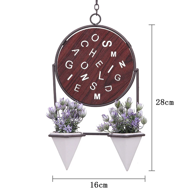 Полустена искусственная Цветочная горшок Орхидея подвесная корзина украшение