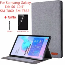 Для Samsung Galaxy Tab S6 10 5 дюйма T860 Чехлы для планшетов SM флип чехол с