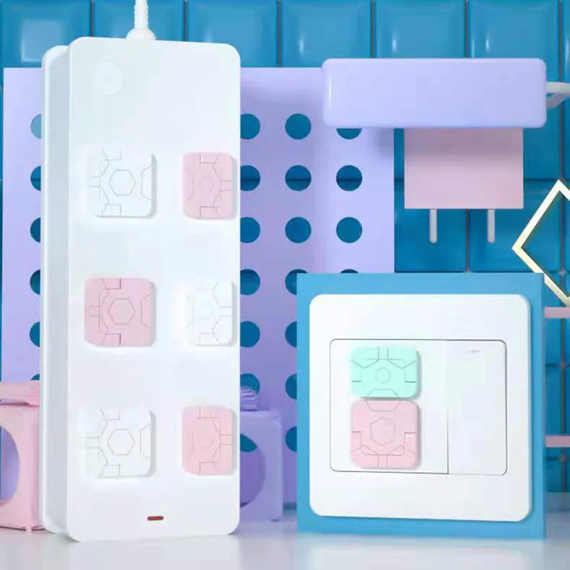 

4pcs Electric Anti Shock Plugs Protector Cover Power Socket Electrical Power Socket Safety Protection To Protect Babies