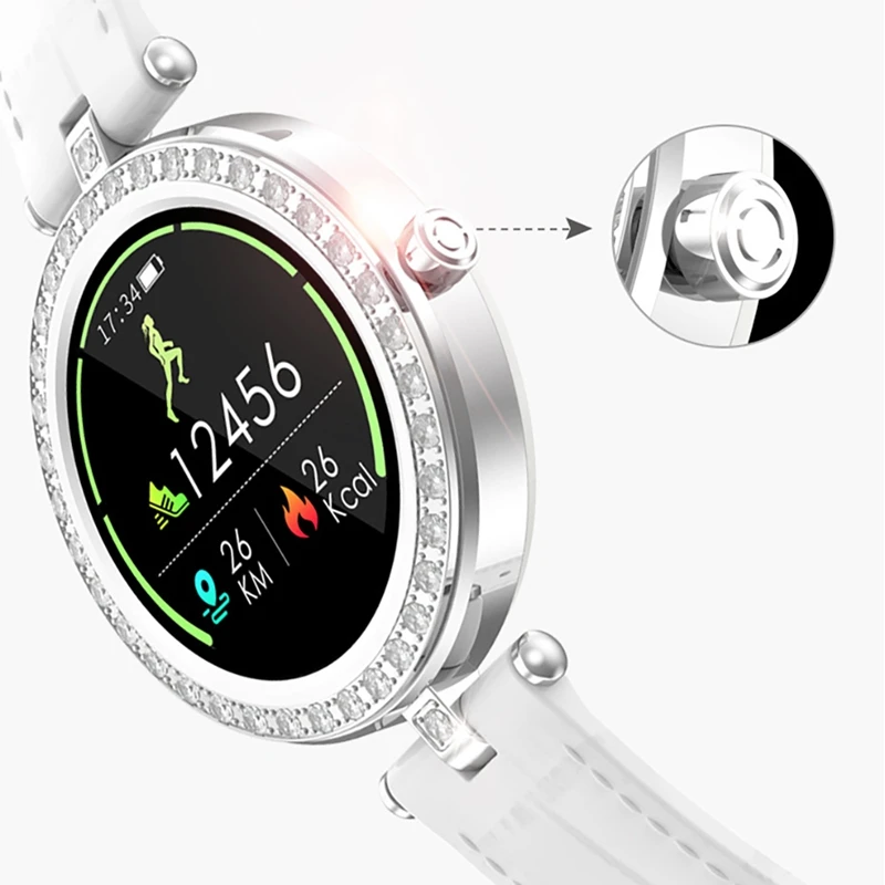 S28 Smart Watch Real-Time Heart Rate Blood Pressure Monitor Fitness Tracker Women for Android IOS | Электроника