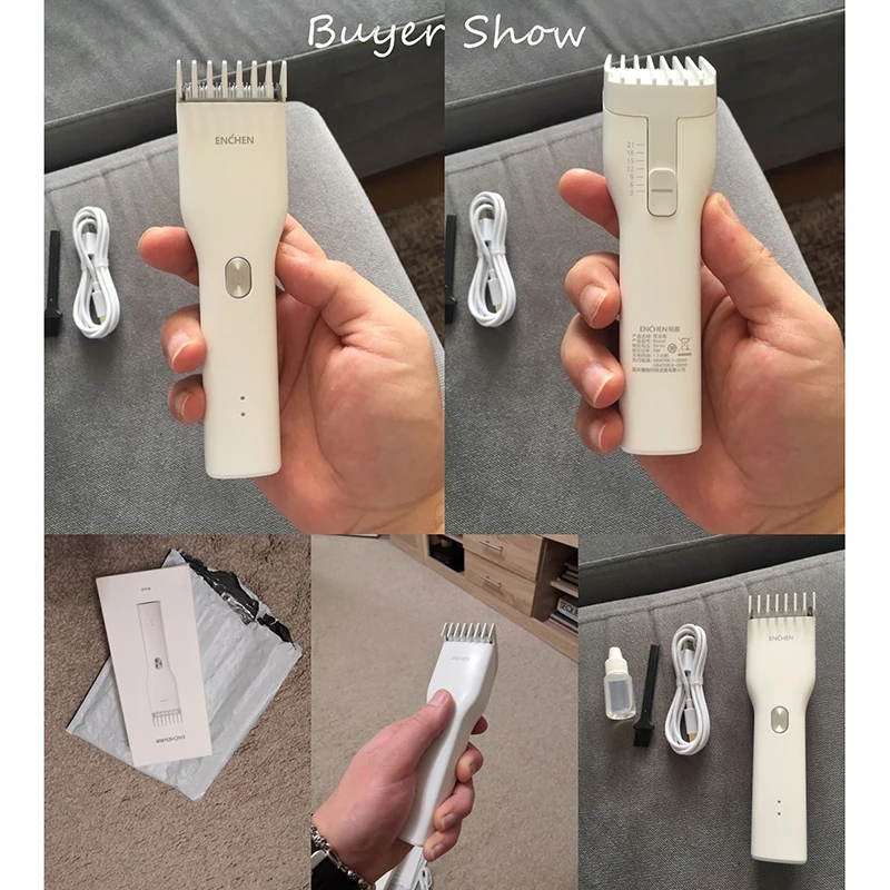 

ENCHEN Boost USB Electric Hair Clippers Trimmers For Men Adults Kids Cordless Rechargeable Hair Cutter Machine Professional