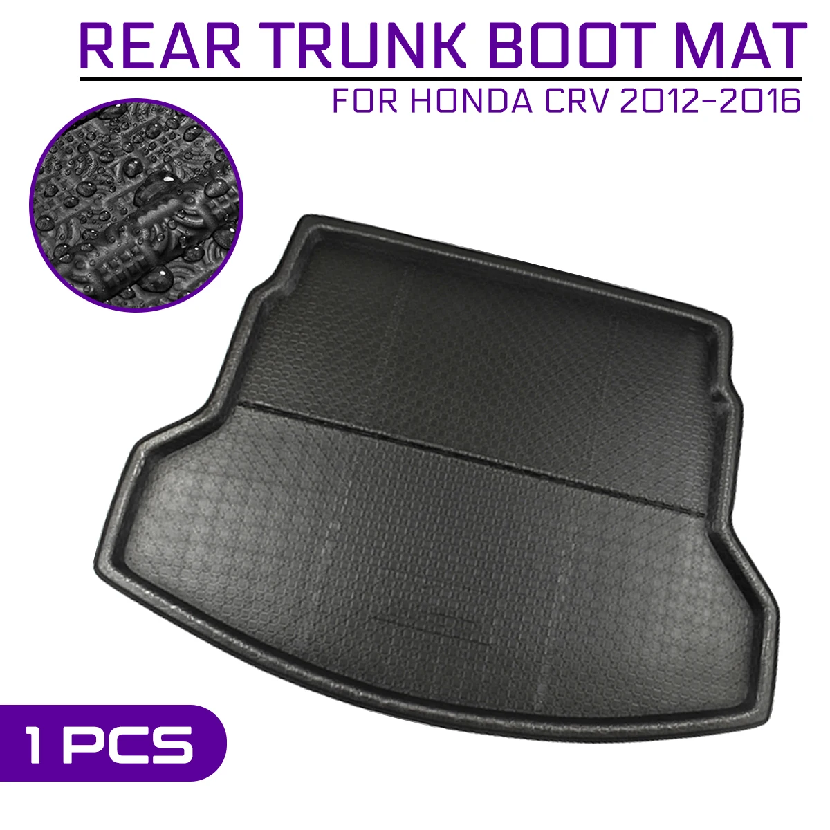 

Car Floor Mat Carpet For Honda CRV 2012 2013 2014 2015 2016 Rear Trunk Anti-mud Cover