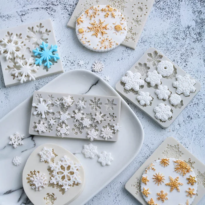 1 шт. DIY помадка силиконовая форма Снежинка Форма границы DIY шоколадные формы украшения для свадебного торта инструмент принадлежности для выпечки J99Store