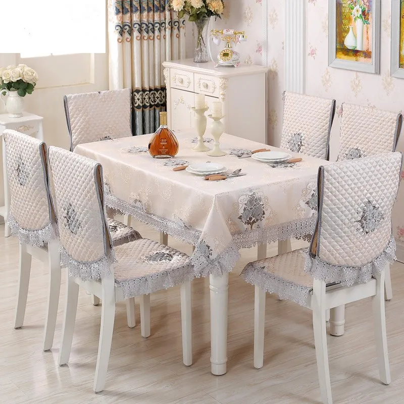 Прямоугольная скатерть для стола Кухонное украшение кружевная маслостойкая