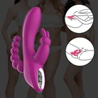 Мощный вибратор Rabbit 3 в 1 женские маструбаторы стимулятор фаллоимитатор секс-игрушки, секс товары для Для женщин у взрослой пары, для 18