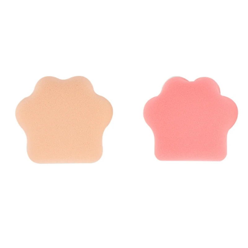 

2pcs Cute Cat Paw Shape Powder Puff with Strap Cosmetic Face Foundation Sponge