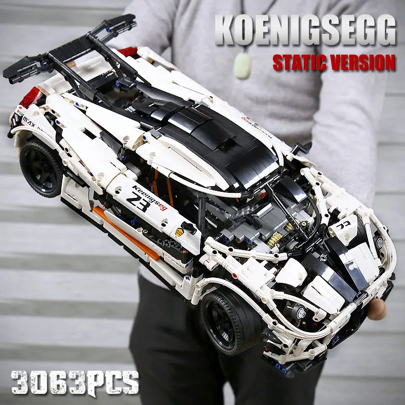 Форма король MOC 4789 koenigseзурованный Супер спортивный гоночный автомобиль модель