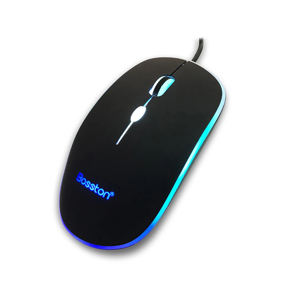 Bosston Бизнес офисные Мышь с дыхательной светильник 3 ключа 1200 Точек на дюйм
