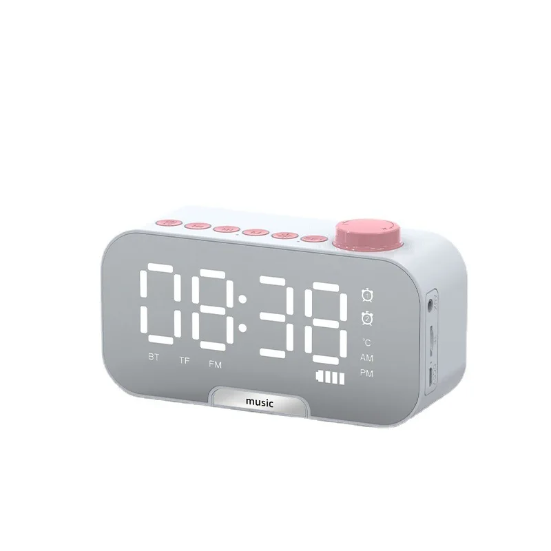 Цифровой будильник с Fm-радио Bluetooth-колонка светодиодные часы дисплеем