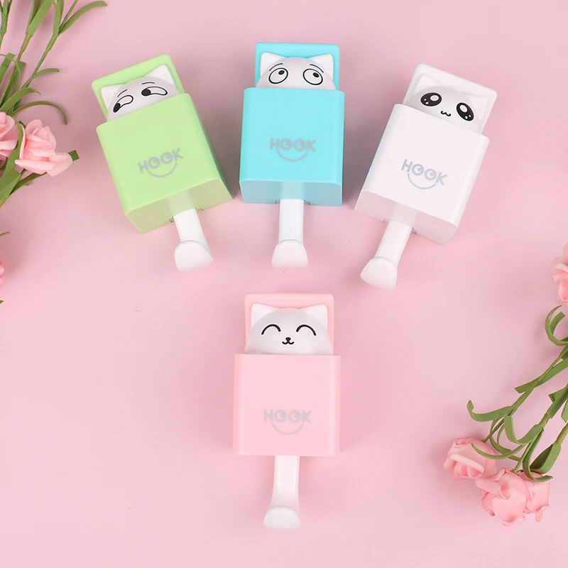 Креативный настенный крючок со скрытой кошкой для одежды шляпы шарфа ключей