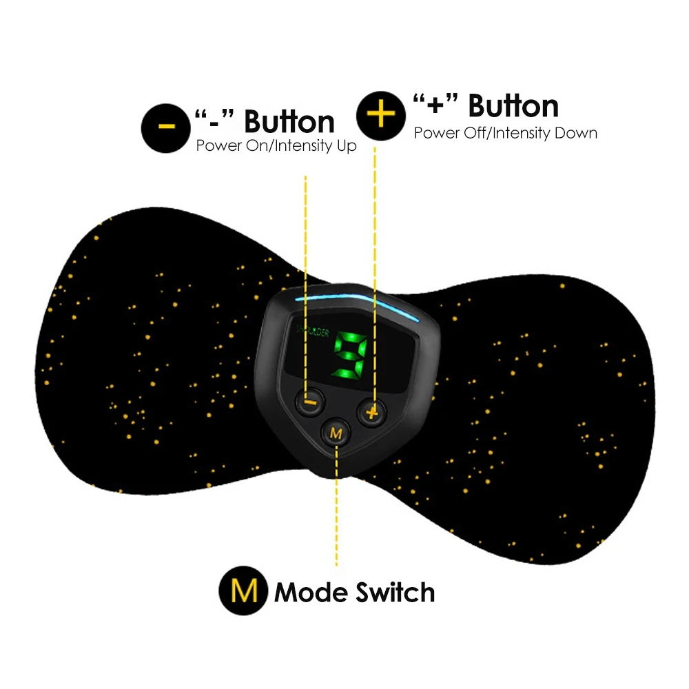 Массажер для тела беспроводной АБС стимулятор мышц умный цифровой массажер шеи