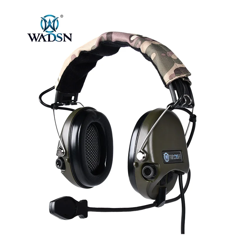 WADSN Sordin MSA taktik kulaklık aktif pikap gürültü iptal Airsoft walkie-talkie için IPSC Wargame işitme koruma softai