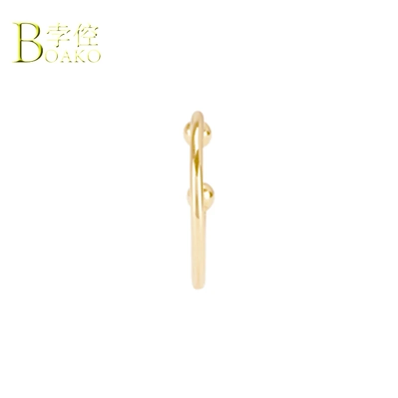 

925 Sterling Silver Earrings For Women/Men No Piercing Clip Earrings Gold Cartilage Ear Bone Earrings Girl Ear Cuff Aretes B5