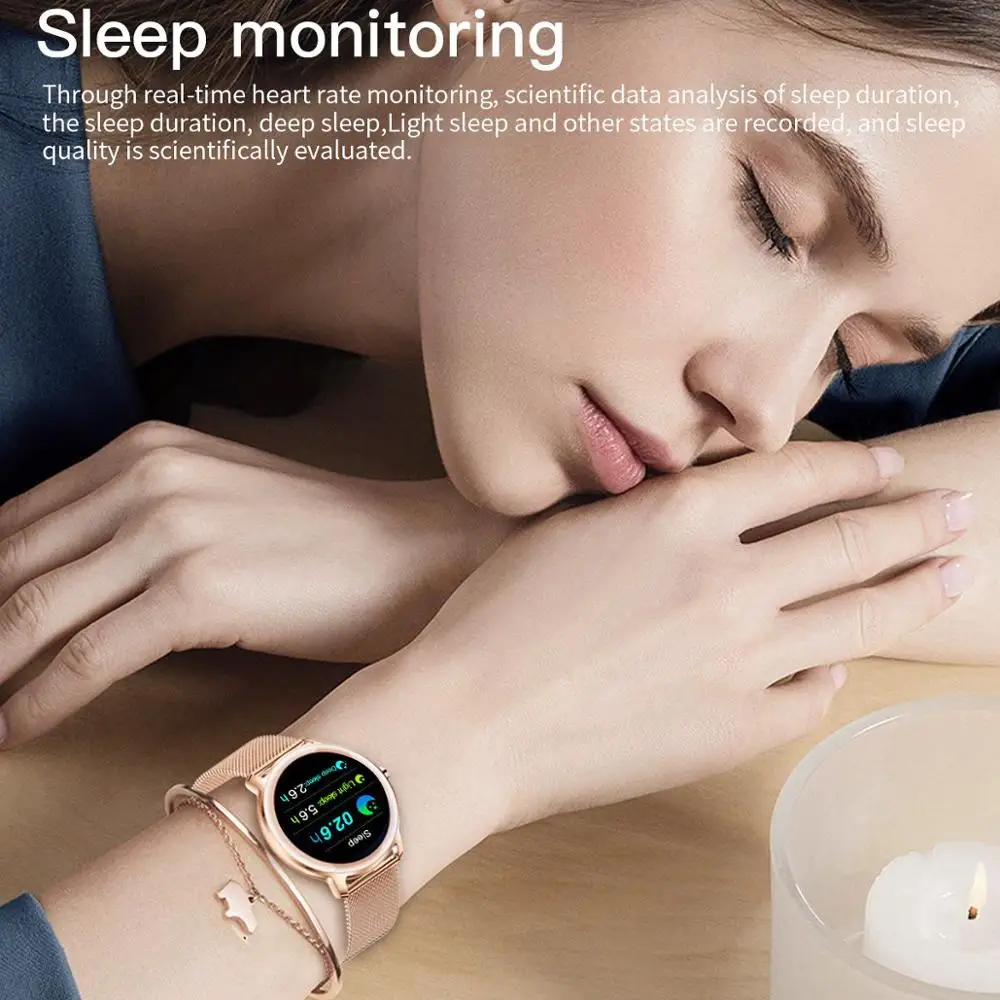 

SENBONO Smartwatch Bracelet Female Bracelat S06 Smart Watch Heart Rate Blood Pressure Sleep Monitor Gold Metal Heart Rate Smart