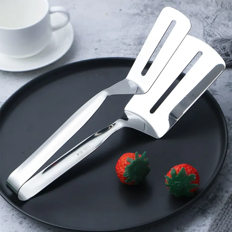 1 шт. 2 цвета нержавеющая сталь щипцы пищевые Tong хлеб торт зажим для пиццы