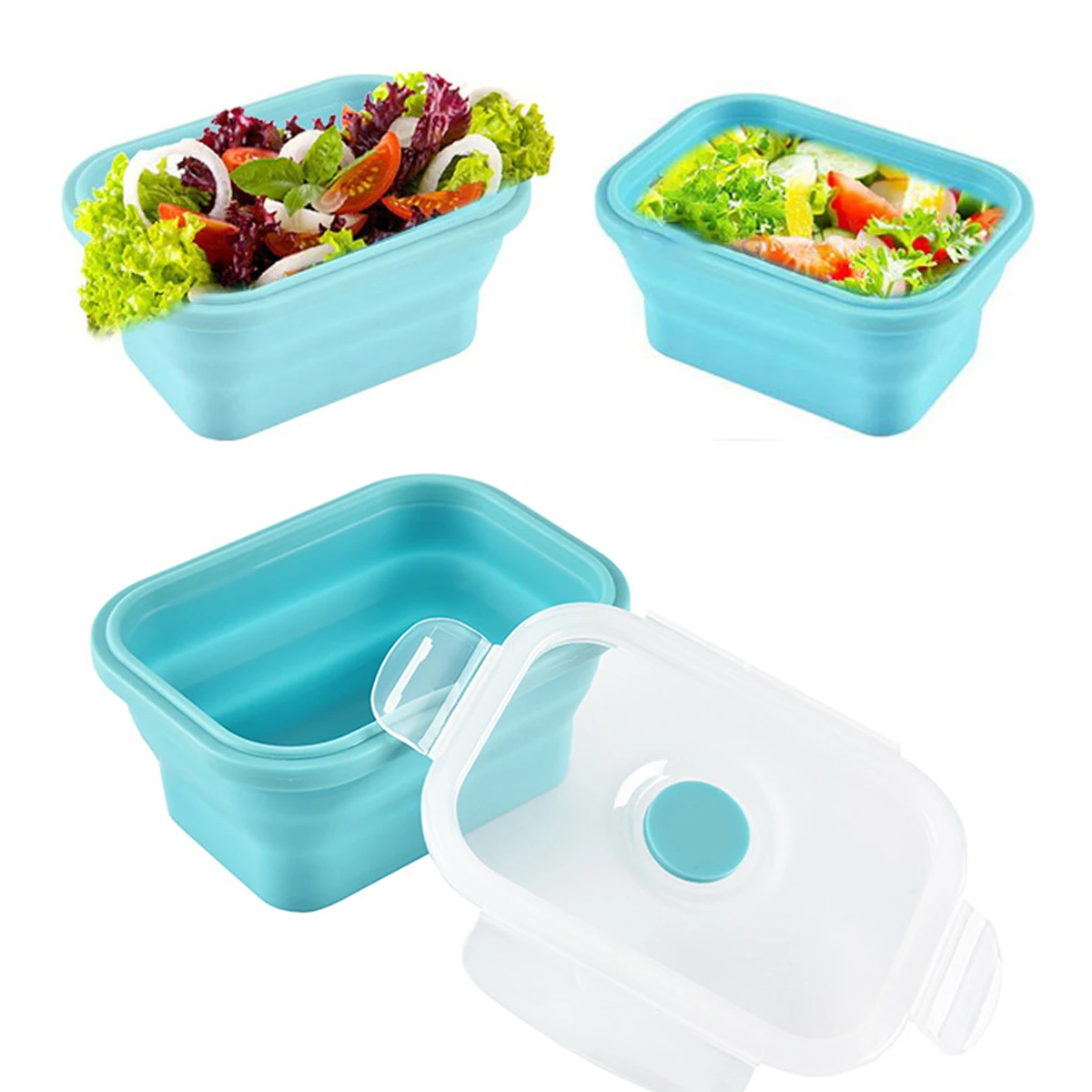 Многофункциональная креативная силиконовая коробка свежести практичная бэнто