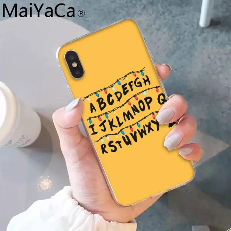 

MaiYaCa Stranger Thing Phone Case shell for iPhone 5S 8 7 6 6S Plus X XS MAX 5 SE XR 12 11 pro promax fundas