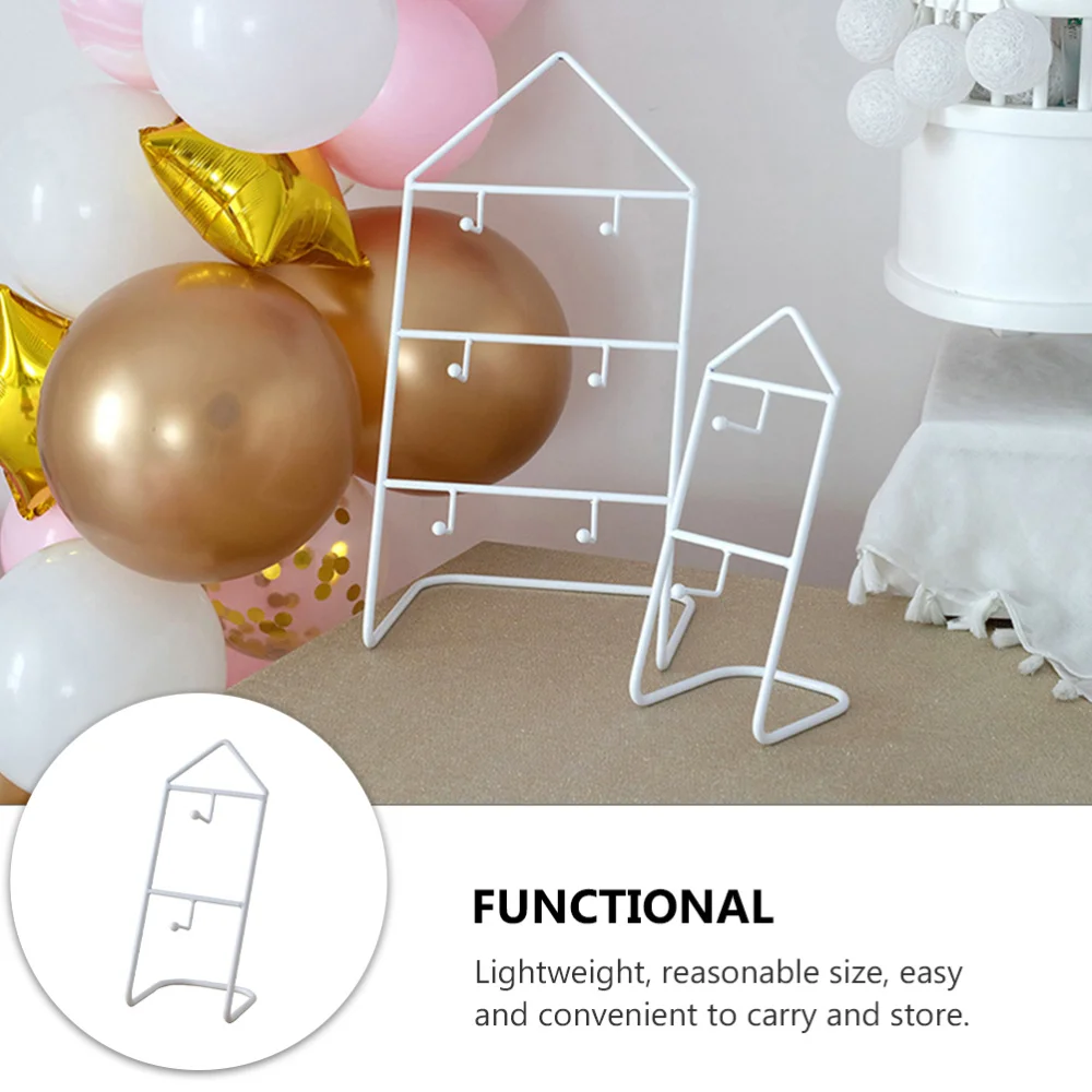 

1Pc Doughnut Display Rack Iron Art Dessert Holder Practical Home Keyring Hanger