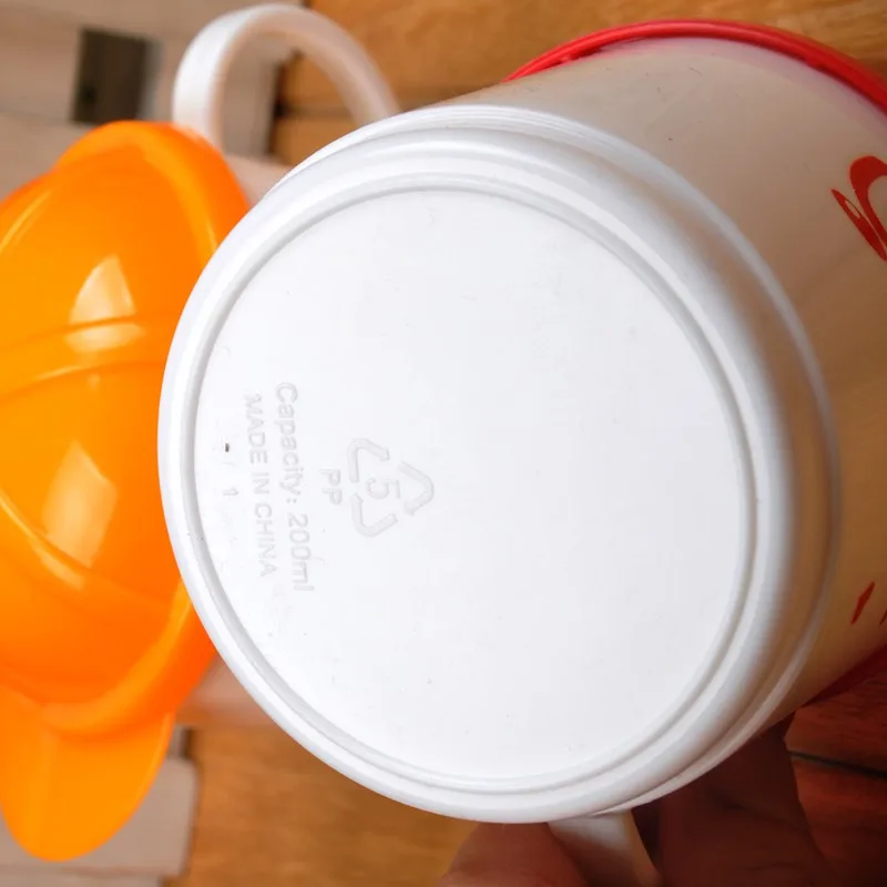 

200ml Baby Cup Kids Glass Children Milk Cup Cartoon Drink Water Cups Baby Training Learn Drink Juice Cup Random Color