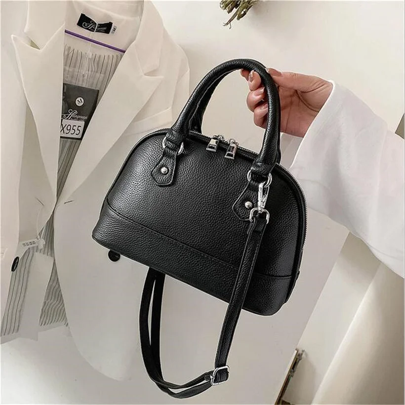 

2022 New High Quality Wide Shoulder Chain Chest Bag Genuine Leather Cross-body Bag, Shell Bag
