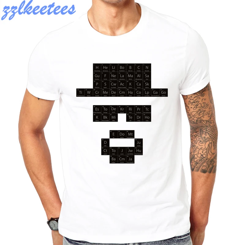Мужская футболка с принтом Маленький химик эластичная Удобная 2020|Мужские