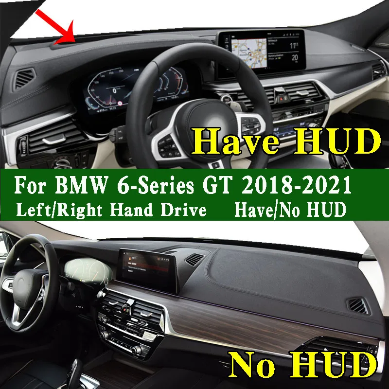 

For BMW 6 Series 640i GT G32 Gran Turismo 2018-2021 Dashmat Dashboard Cover Pad Dash Mat Carpet Suede Leather Left Right Drive