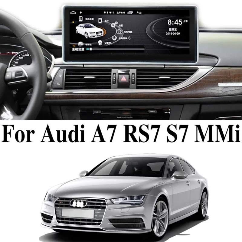

Для Audi A7 RS7 S7 4G8 TDi MMi Car Android Интернет мультимедийный навигатор GPS аудио стерео CarPlay 360 вид с птицы 12,3 дюйма