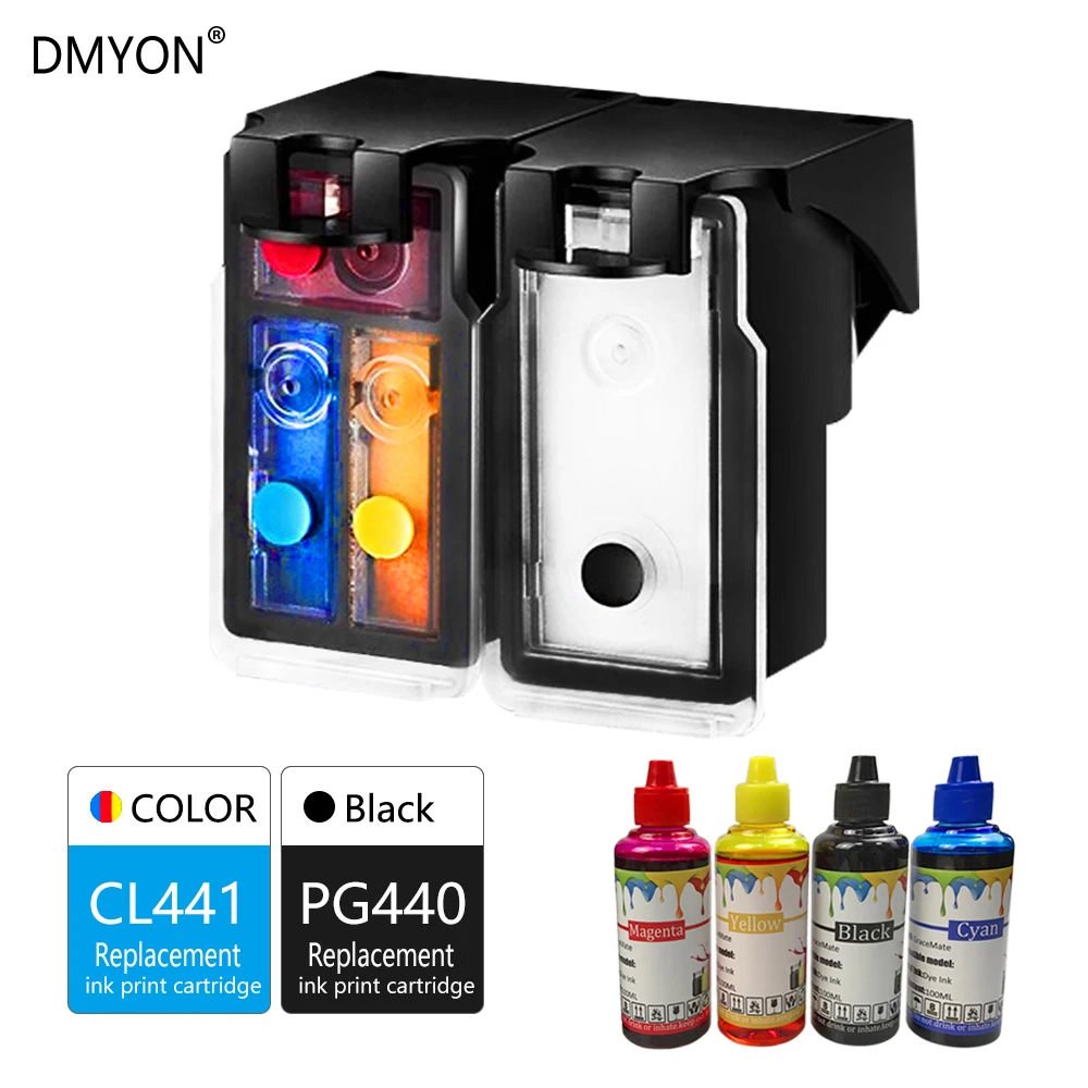 DMYON PG440 CL441 сменный картридж для принтера Canon MG3640 MX374 MX394 MX434 MX454 MX474 MX514 MX524 принтер |