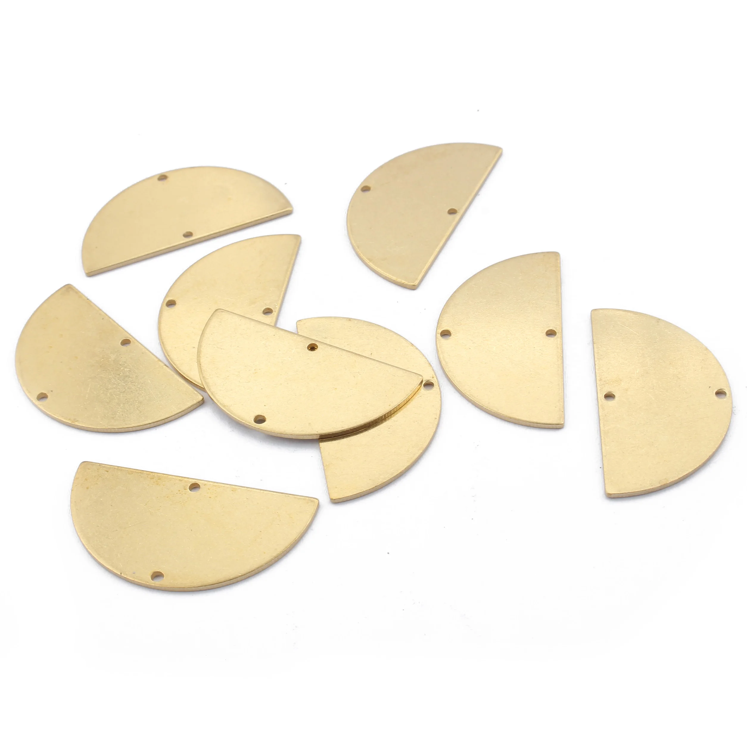 20 штук незакалённая медь полукруглые разноцветные плоские с