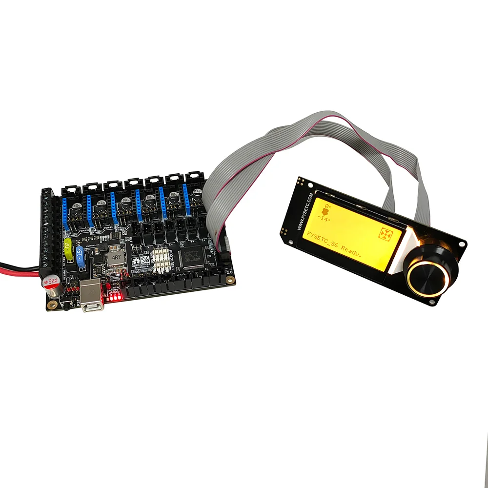 S6 V2.0 32-битная плата XH коннектор управления Поддержка 6X TMC драйверы Uart/SPI Летающий