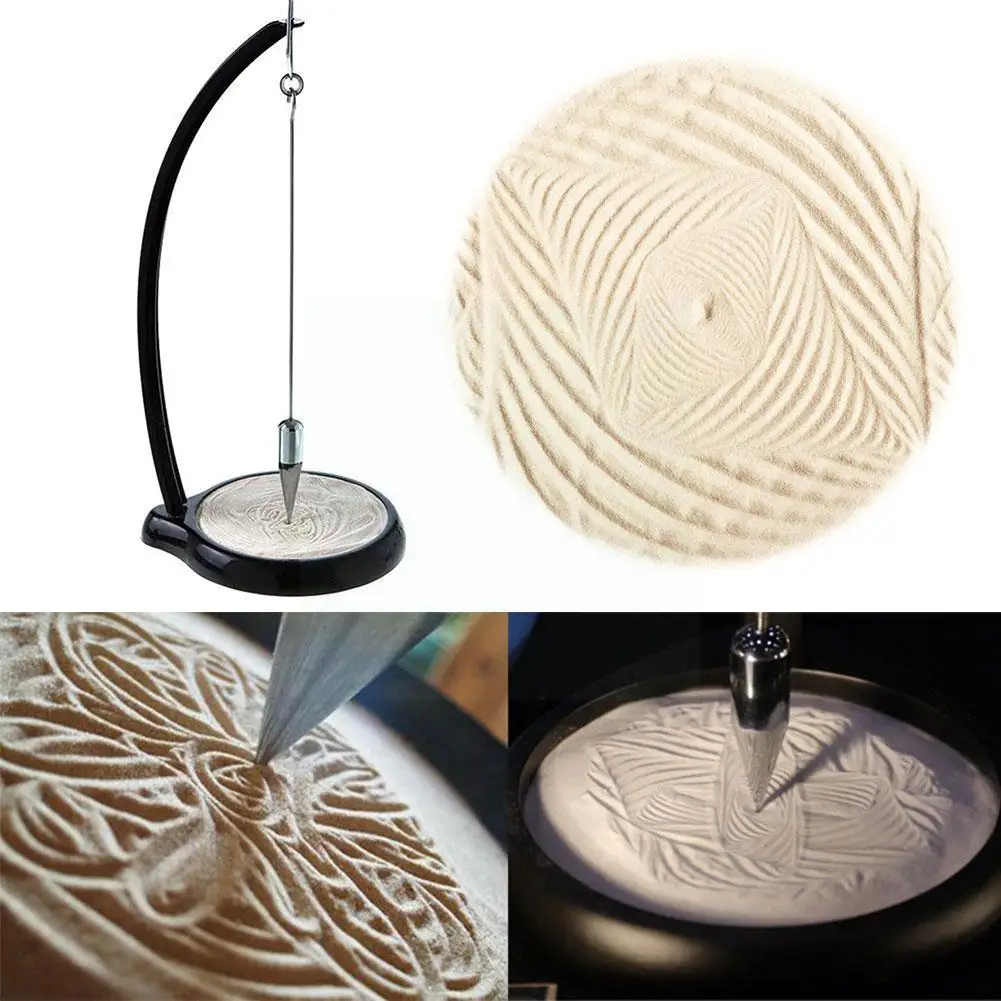 

Gravity Sand Pendulum Sand Table New Peculiar Painting Science Healing Toy Decor Education Home And Decompression Desktop A T1Q3