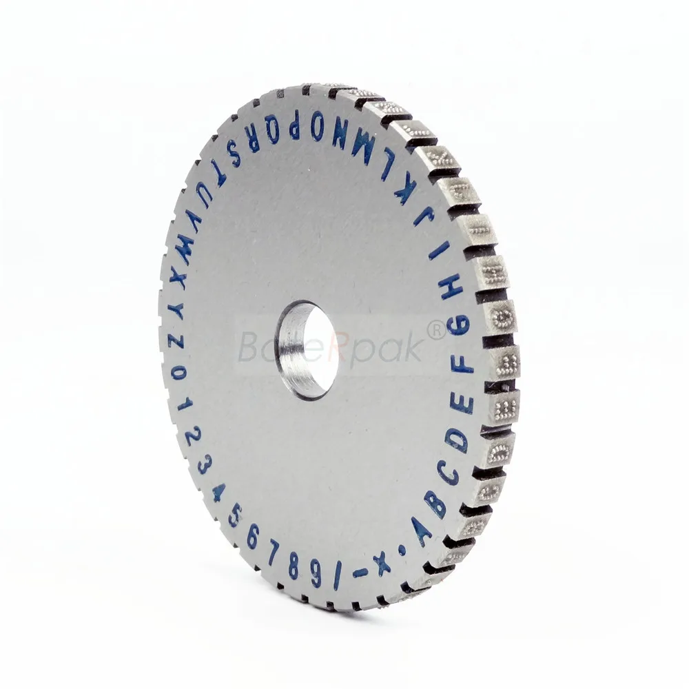 Dot stamping  machine letters wheel,BateRpak dotted marking wheel parts,Font height 3/4/5/6mm choose one,price for wheel only
