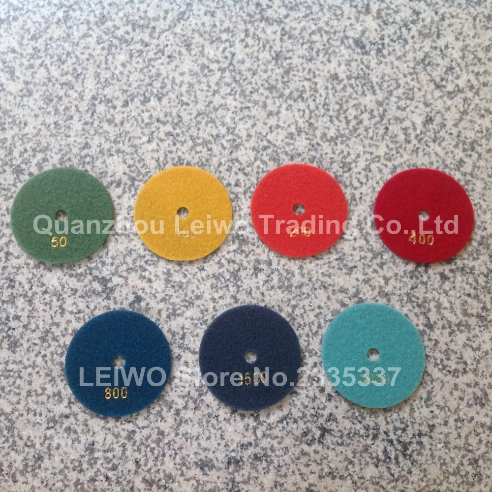 Сухой полировальный коврик 4 дюйма полировка гранита и мрамора алмазный круг