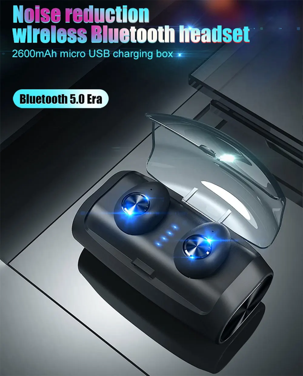 V6 TWS Bluetooth 5,0 наушники беспроводные стерео водонепроницаемые спортивные наушники с 2600 мАч зарядная коробка VS i10 TWS наушники