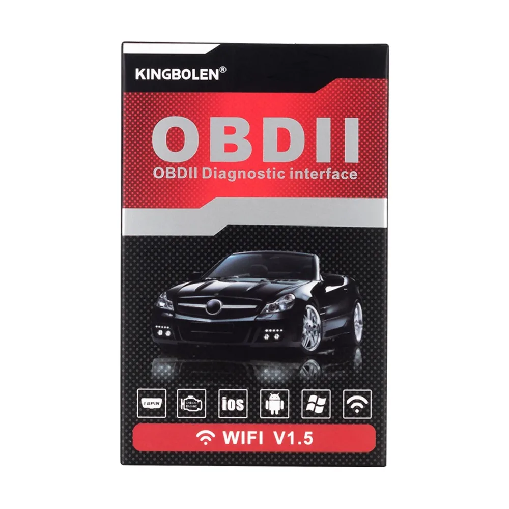 ELM327 V1.5 wifi OBD II автоматический сканер elm 327 wifi v1.5 OBDII OBD2 считыватель кодов для Android PC iPhone iPad автомобильный диагностический инструмент